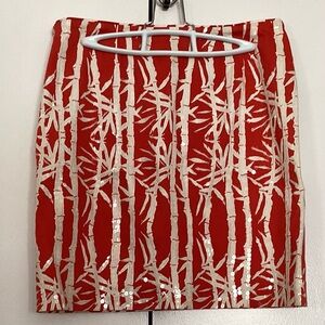 Michael Kors burnt orange mini skirt size 4